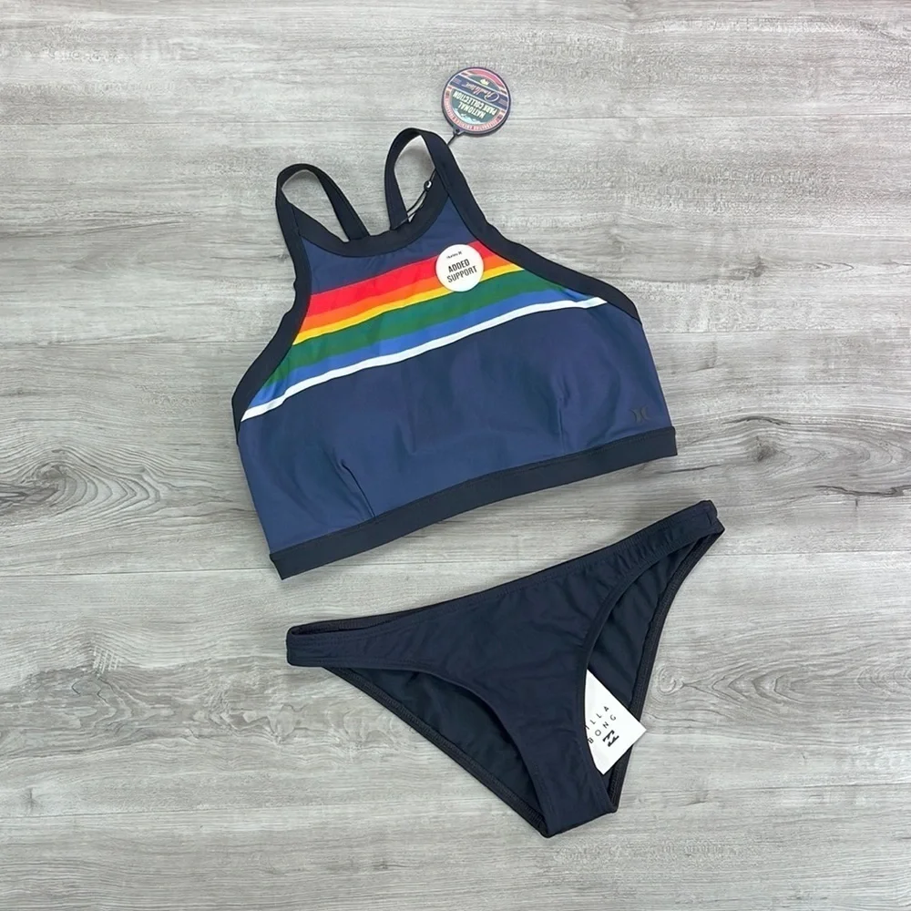 ☀️HURLEY☀️ PEND HGH NECK SOL SEARCHER TROPIC
